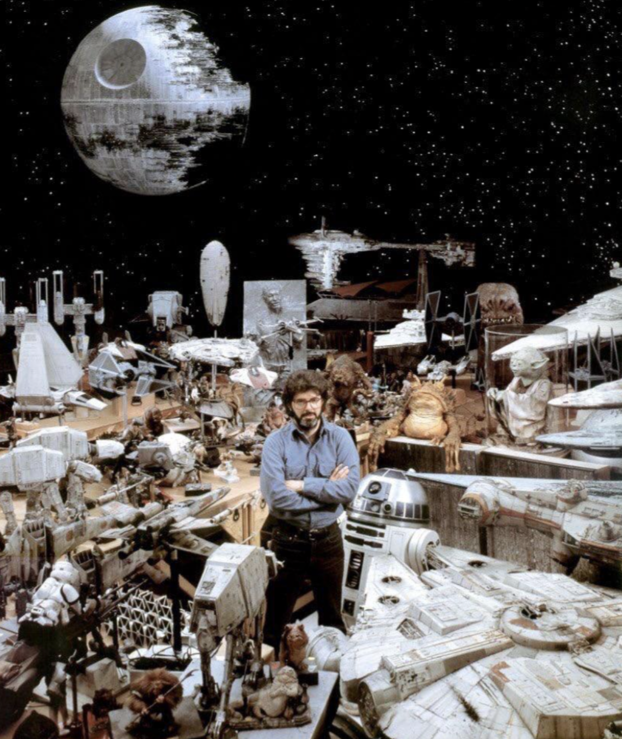 “George Lucas before CGI, 1984.”